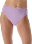 Hanes Women’s Hi-Cut Panties Pack, Lightweight Cotton Hi-Cuts, 10-Pack (Retired, Colors May Vary)