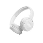 JBL Tune 510BT: Wireless On-Ear Headphones with Purebass Sound – White, Medium
