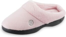 Isotoner Women’s Terry Clog Slippers: Arch Support, Anti-Slip Sole, Indoor/Outdoor, Plantar Fasciitis Relief, Fluffy Slippers, Comfortable Nursing Shoes, Non-Slip, Memory Foam, 14.90, 0, 0