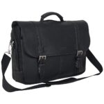 Kenneth Cole REACTION Show Business Messenger Briefcase Colombian Leather 16” Laptop Computer Portfolio Satchel Work Bag, Deal Price: 0, Original Price: 199.99
