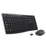 Logitech MK270 Wireless Keyboard And Mouse Combo For Windows, 2.4 GHz Wireless, Compact Mouse, 8 Multimedia And Shortcut Keys, For PC, Laptop – Black, 19.99, 27.99