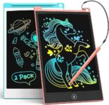 TECJOE 2 Pack LCD Writing Tablet, 8.5 Inch Colorful Doodle Board Drawing Tablet for Kids, Kids Travel Games Activity Learning Toys Birthday Gifts for 3 4 5 6 Year Old Boys and Girls Toddlers, 9.99, 0, 0