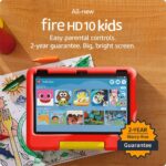 All-new Amazon Fire HD 10 Kids tablet- 2023, ages 3-7 | Bright 10.1″ HD screen with ad-free content and parental controls included, 13-hr battery, 32 GB, Disney Mickey Mouse, Deal Price: 139.99 n Original Price: 199.99