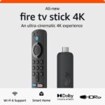 All-new Amazon Fire TV Stick 4K streaming device, includes support for Wi-Fi 6, Dolby Vision/Atmos, free & live TV, Deal Price: 29.99, Original Price: 49.99