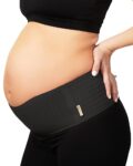 AZMED Maternity Belly Band for Pregnant Women – Breathable Pregnancy Belly Support Band for Abdomen – Adjustable Maternity Belt – Belly Bands for Pregnant Women – Pregnancy Support Belt (Black)