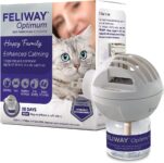 FELIWAY Optimum Cat, Enhanced Calming Pheromone Diffuser, 30 Day Starter Kit (48 mL), Translucent