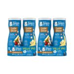 Gerber Baby Snacks Puffs Variety Pack, Banana & Strawberry Apple, 1.48 Ounce – 2 count of four packs, Package may vary, 1.48 Ounce (Pack of 8)