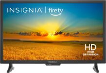 INSIGNIA 24-inch Class F20 Series Smart HD 720p Fire TV with Alexa Voice Remote (NS-24F201NA23, 2022 Model)  Deal Price: 64.99, Original Price: 119.99