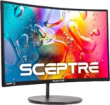 Sceptre Curved 24-inch Gaming Monitor 1080p R1500 98% sRGB HDMI x2 VGA Build-in Speakers, VESA Wall Mount Machine Black (C248W-1920RN Series), Deal Price: 89.97 n Original Price: 99.97