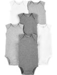 Simple Joys by Carter’s Unisex Babies’ Short-Sleeve Bodysuit, Multipacks, 9.50, 0, 0