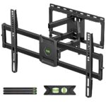 USX MOUNT Full Motion TV Wall Mount for Most 47-84 inch Flat Screen/LED/4K TV, Mount Bracket Dual Swivel Articulating Tilt 6 Arms, Max VESA 600x400mm, Holds up to 132lbs, Fits 8” 12” 16″ Wood Studs, Deal Price: 48.99, Original Price: 68.98