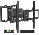 USX Mount UL Listed Full Motion TV Wall Mount for Most 37-86 inch TV, Swivel and Tilt Mount with Dual Articulating Arms Up to 132lbs, VESA 600x400mm, 16″ Wood Studs, XML019