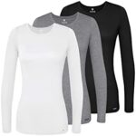 Adar Underscrubs for Women 3 Pack – Long Sleeve Underscrub Comfort Tee