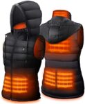 Dr. Prepare USB Heated Vest – Unisex Hooded Electric Clothing Vest with 3 Heating Levels, Adjustable Size (Battery Not Included)