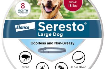 Seresto Large Dog Vet-Recommended Flea & Tick Treatment & Prevention Collar for Dogs Over 18 lbs. | 8 Months Protection