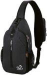 WATERFLY Crossbody Sling Backpack Sling Bag Travel Hiking Chest Bag Daypack