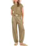 ANRABESS Women’s Two Piece Outfits Sweater Sets Knit Pullover Tops and High Waisted Pants Tracksuit Lounge Sets