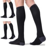 FITRELL 3 Pairs Compression Socks for Women and Men 20-30mmHg-Circulation Support Socks