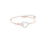 Swarovski Infinity Heart Jewelry Collection, Necklaces and Bracelets, Rose Gold & Rhodium Tone Finish, Clear Crystals