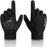 Achiou Winter Gloves for Men Women, Touch Screen Texting Warm Gloves with Thermal Soft Knit Lining,Elastic Cuff