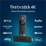 Amazon Fire TV Stick 4K, brilliant 4K streaming quality, TV and smart home controls, free and live TV, Deal Price: 24.99, Original Price: 49.99