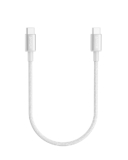 Anker New Nylon USB-C to USB-C Cable (1 ft, 60W), Type C Charging Cable for MacBook Pro 2020, iPad Pro 2020, iPad Air 4, Samsung Galaxy S21, Nintendo Switch, Pixel, LG, and More (Silver)