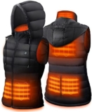 Dr. Prepare USB Heated Vest – Unisex Hooded Electric Clothing Vest with 3 Heating Levels, Adjustable Size (Battery Not Included)