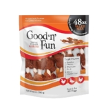 Good’N’Fun Triple Flavored Rawhide Kabobs for Dogs, Treat Your Dog 48-Ounce