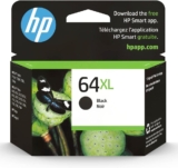 HP 64XL Black High-yield Ink Cartridge | Works with HP ENVY Inspire 7950e; ENVY Photo 6200, 7100, 7800; Tango Series | Eligible for Instant Ink | N9J92AN, Deal Price: 36.09, Original Price: 37.99