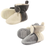 Hudson Baby unisex-baby Cozy Fleece Booties, 14.40, 0, 0