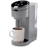 Instant Pot Solo Single Serve Coffee Maker,From the Makers of Instant Pot,K-Cup Pod Compatible Coffee Brewer,Includes Reusable Coffee Pod&Bold Setting,Brew 8 to 12oz.,40oz. Water Reservoir,Grey, 50.99, 76.99, 76.99