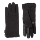 isotoner womens Stretch Fleece Gloves With Microluxe Lining and Smart Touch Technology