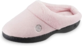 Isotoner Women’s Terry Clog Slippers: Arch Support, Anti-Slip Sole, Indoor/Outdoor, Plantar Fasciitis Relief, Fluffy Slippers, Comfortable Nursing Shoes, Non-Slip, Memory Foam, 14.90, 0, 0