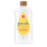 Johnson’s Baby Oil, Mineral Oil Enriched with Shea & Cocoa Butter to Prevent Moisture Loss, Hypoallergenic, 20 fl. oz