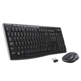 Logitech MK270 Wireless Keyboard And Mouse Combo For Windows, 2.4 GHz Wireless, Compact Mouse, 8 Multimedia And Shortcut Keys, For PC, Laptop – Black, 19.99, 27.99