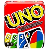 Mattel Games UNO Card Game, Toy for Kids and Adults, Family Game for Camping and Travel in Storage Tin Box (Amazon Exclusive)