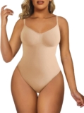 SHAPERX Bodysuit for Women Tummy Control Shapewear Seamless Sculpting Thong Body Shaper Tank Top