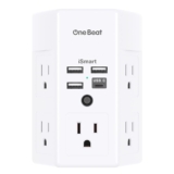 Surge Protector, 5 Outlets Extender with 4 USB Ports(USB C), 3-Side 1800J Power Strip Multi Plug Outlet Expander, Charger, Outlet Splitter Adapter Wall Mount for Home Travel Office ETL Listed, 14.99, 23.99, %PRODUCT.DISCOUNT%