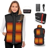 TKVOAOX Heated Vest Women with 7.4V Battery Pack, Warming Vest 8 Heating Zones with 3 Heating Levels (incl. Battery Pack)