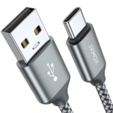 USB Type C Cable,USB A to USB C 3A Fast Charging (3.3ft 2-Pack) Braided Charge Cord Compatible with Samsung Galaxy S10 S9 S8 Plus,Note 9 8,A11 A20 A51,LG G6 G7 V30 V35,Moto Z2 Z3 (Grey)  Deal Price: 5.59, Original Price: 0