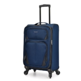 U.S. Traveler Aviron Bay Expandable Softside Luggage with Spinner Wheels, Navy, Carry-on 22-Inch, 33.51, 79.99, 79.99
