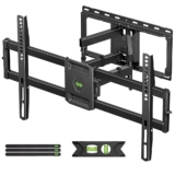 USX MOUNT Full Motion TV Wall Mount for Most 47-84 inch Flat Screen/LED/4K TV, Mount Bracket Dual Swivel Articulating Tilt 6 Arms, Max VESA 600x400mm, Holds up to 132lbs, Fits 8” 12” 16″ Wood Studs, Deal Price: 48.99, Original Price: 68.98