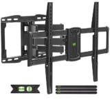 USX Mount UL Listed Full Motion TV Wall Mount for Most 37-86 inch TV, Swivel and Tilt Mount with Dual Articulating Arms Up to 132lbs, VESA 600x400mm, 16″ Wood Studs, XML019